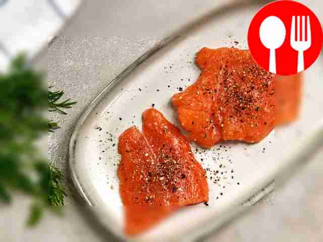 Prepare the salmon. Salt and pepper the salmon...