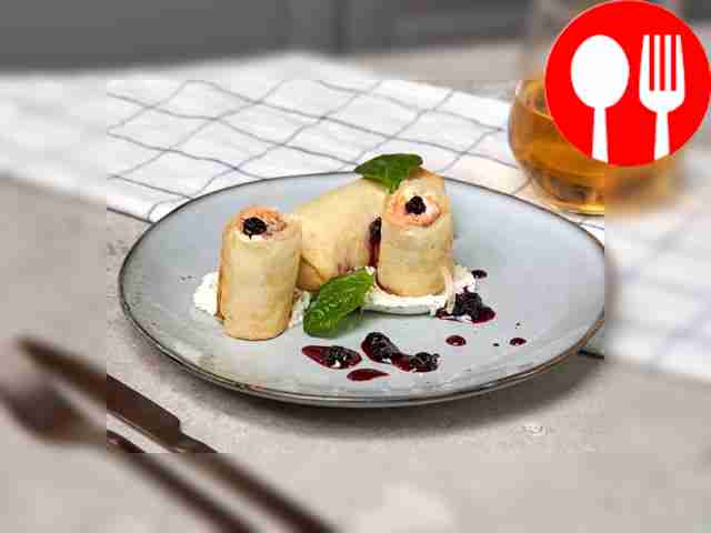 Filo with cream cheese