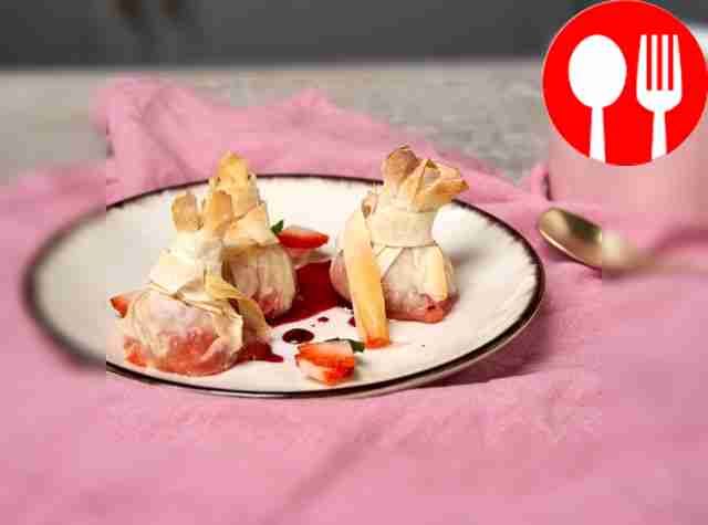 Фило с клубникой