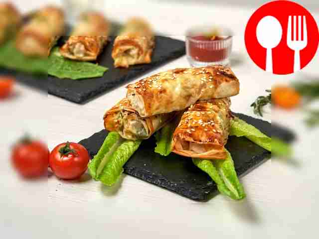 Filo with chicken breast