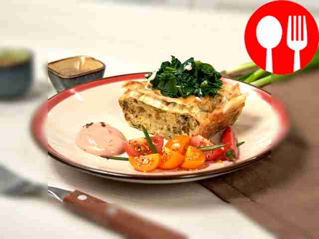 Фило со свежей зеленью