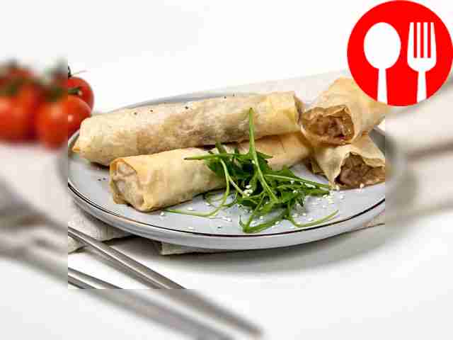 Фило с лесными замороженными грибами