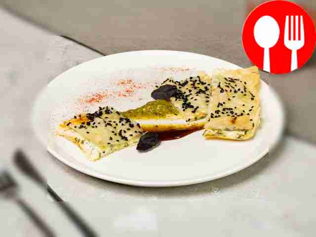 Filo with soft cottage cheese