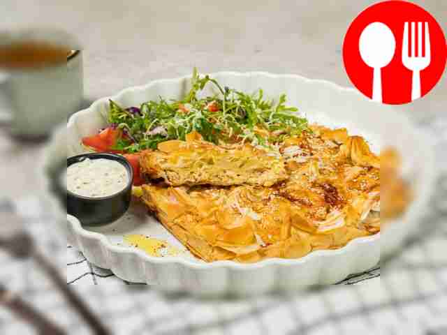 Filo with canned fish