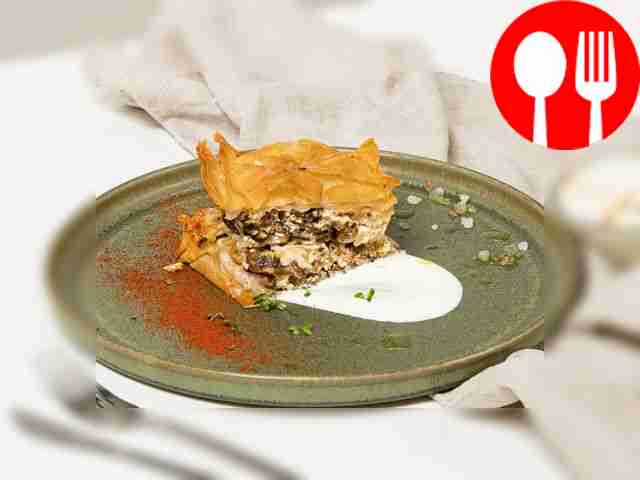 Фило с грибами шиитаке