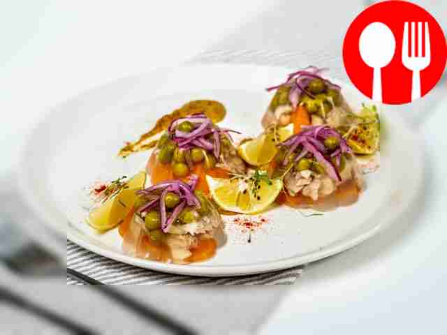 Холодец с горчицей