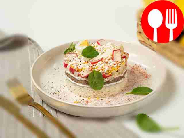 Classic salad with canned fish