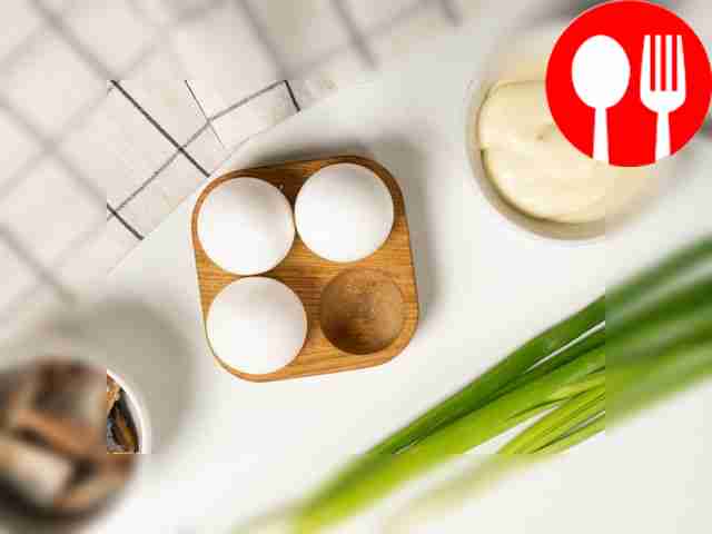 Boil the eggs hard, then cover with cold water...