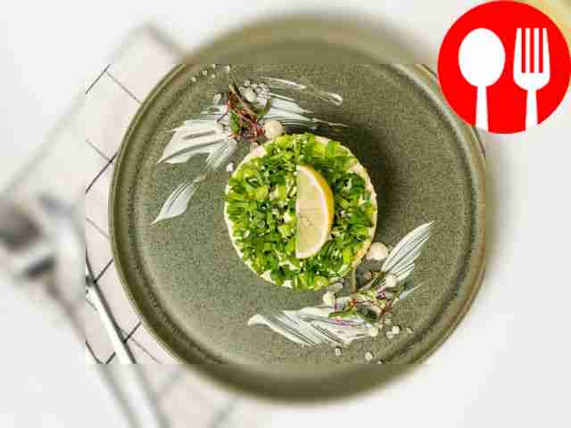 You can garnish the salad dish with the...