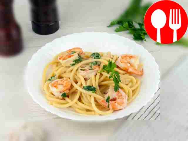 Паста с креветками