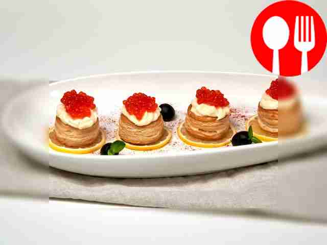 Vol-au-vents made from puff pastry