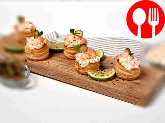 Vol-au-vents with fish
