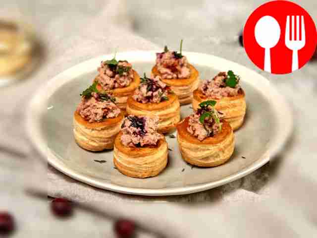 Волованы с печенью