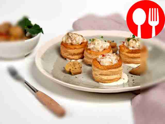 Волованы из дрожжевого теста