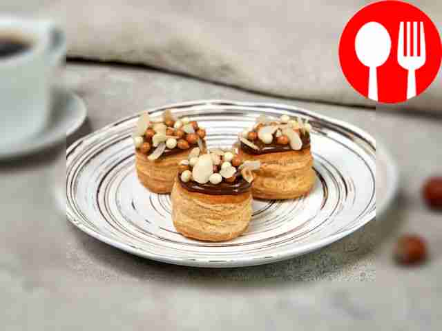 Волованы с шоколадной икрой