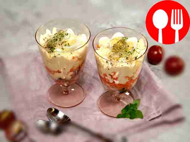 Классический рыбный салат