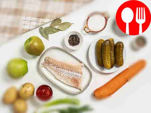 Овощи и рыбу тщательно промойте и обсушите...