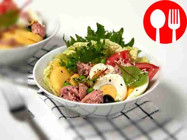 Simple canned fish salad