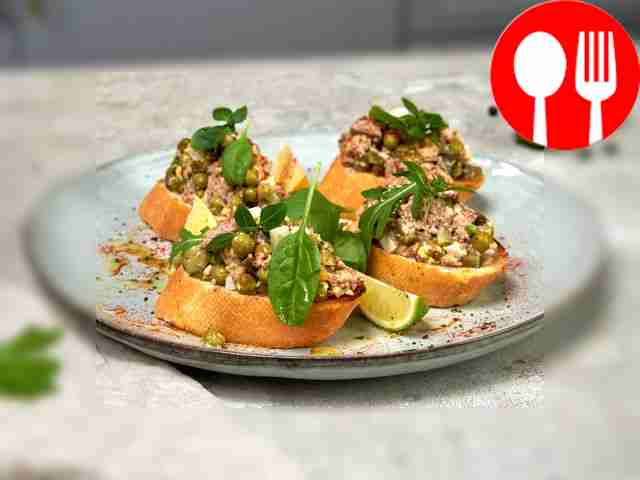 Quick canned fish salad