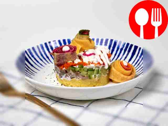 Салат рыбный с картошкой и морковью