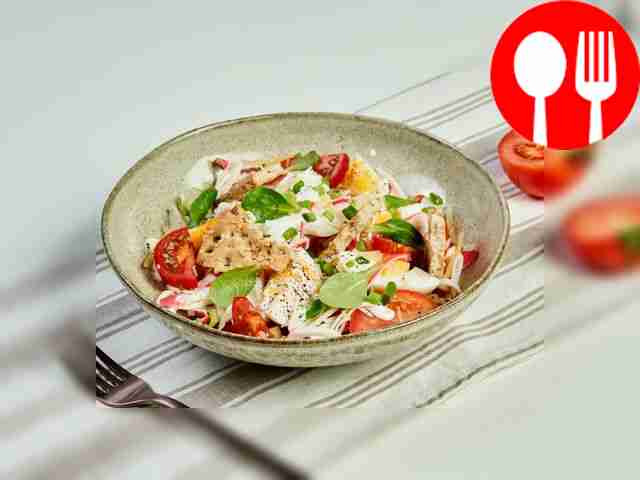 Salad “Tenderness” with crab sticks