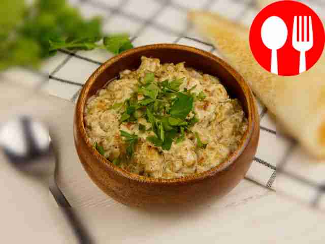 Garnish the sauce with fresh herbs such as...