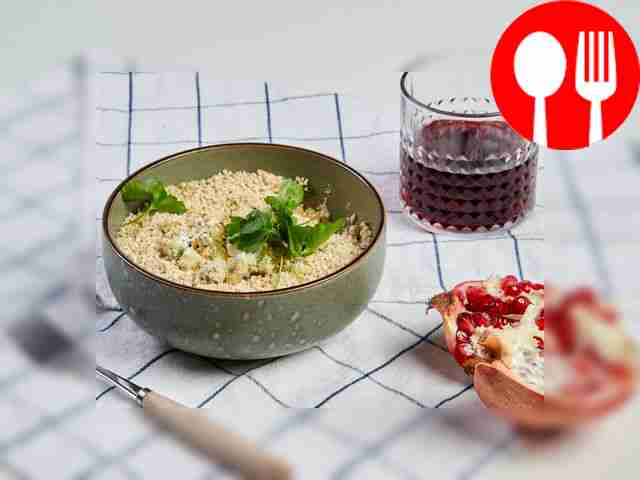 Salad “Tenderness” with prunes, chicken and nuts