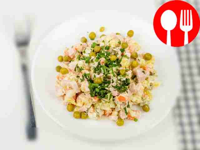 Оливье с морковью