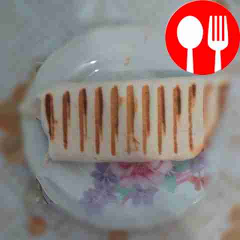 Homemade shawarma for a snack