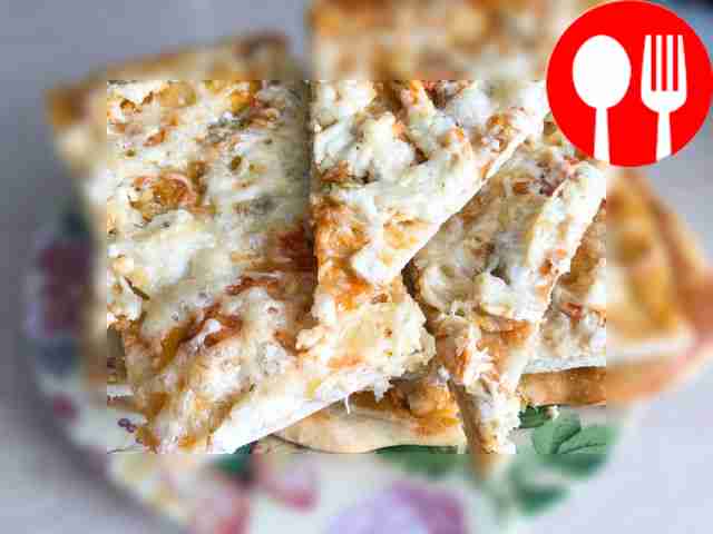 Homemade chicken pizza