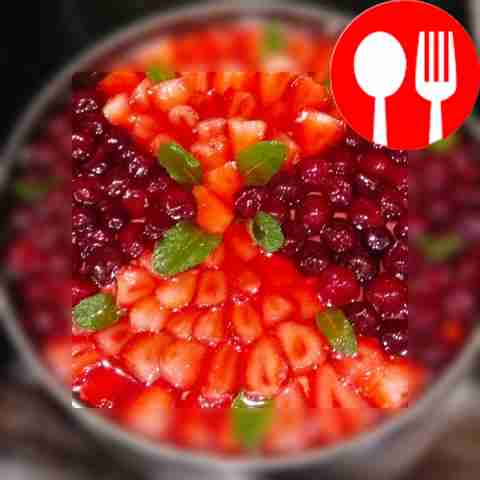 Berry cake without baking