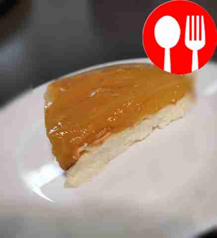 Light peach cheesecake