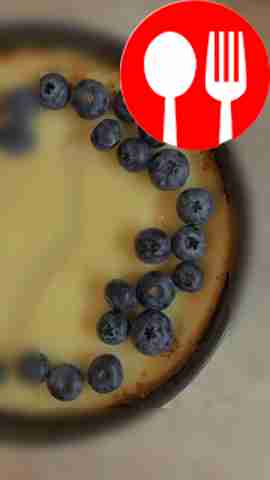 Cheesecake with white chocolate