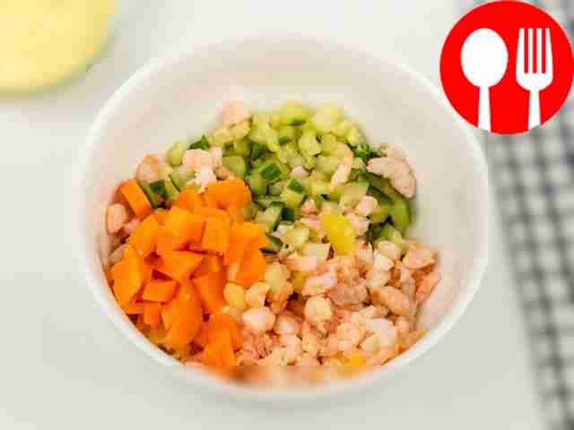 Place all ingredients into a deep bowl.