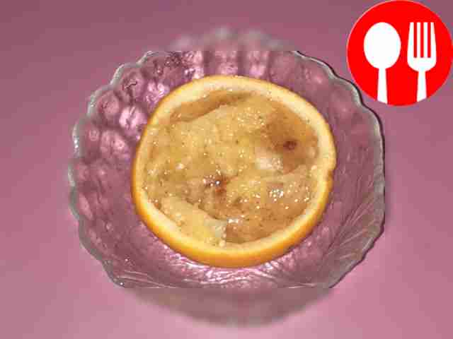 Пряный десерт из апельсина в микроволновке Spicy orange dessert in the microwave