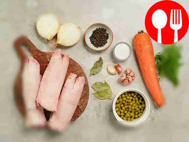 Thaw the pork legs, soak in cold water for 2...