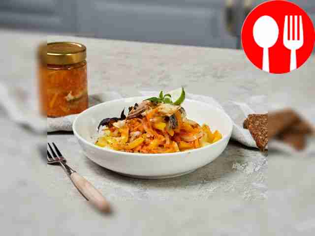 Fish salad for the winter