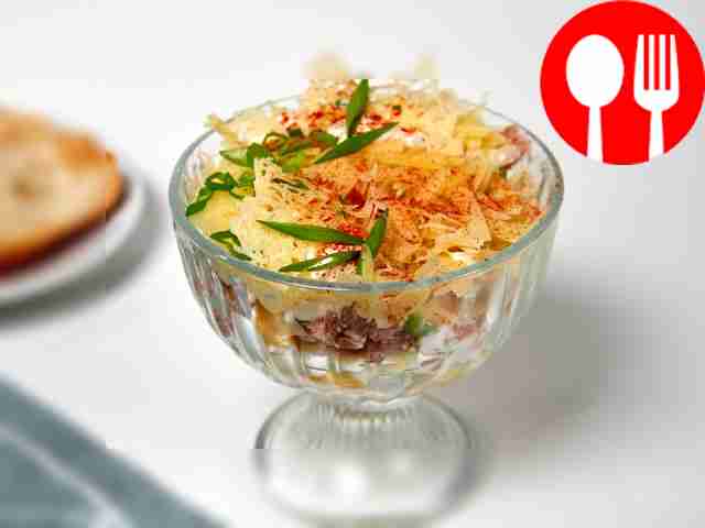 Салат из рыбных консервов без риса