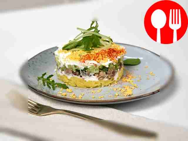 Рыбный салат из иваси