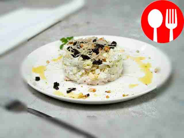 Salad “Tenderness” with nuts and prunes