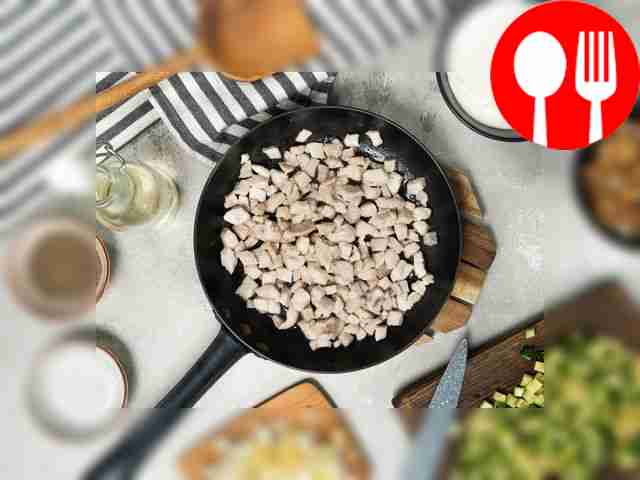 Prepare your ingredients. Fry the meat pieces...