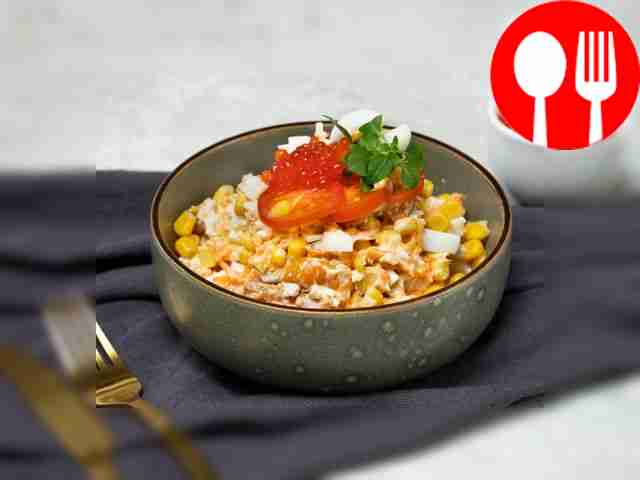 Салат «Царский» с курицей и грибами