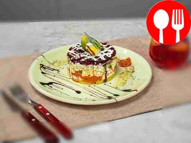 Овощной салат-торт слоями