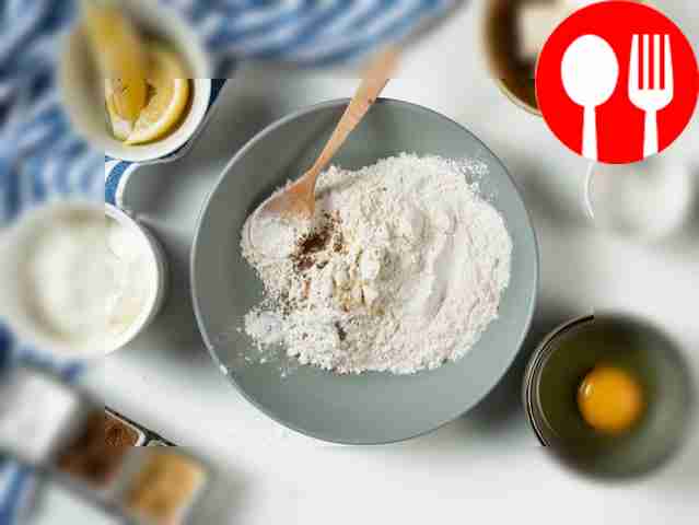 Prepare the dough. Mix flour with baking...