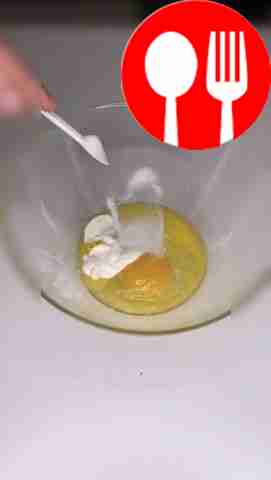 Break an egg and add melted butter to it. Add...