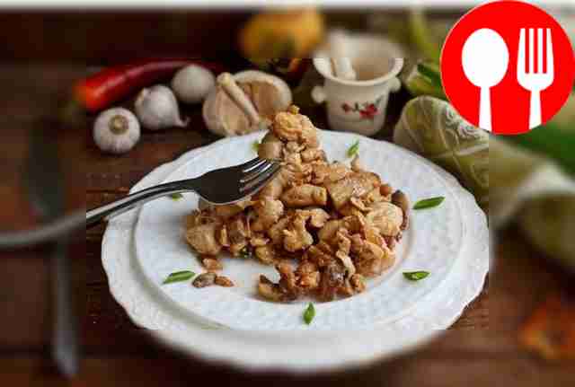 Chicken with mushrooms