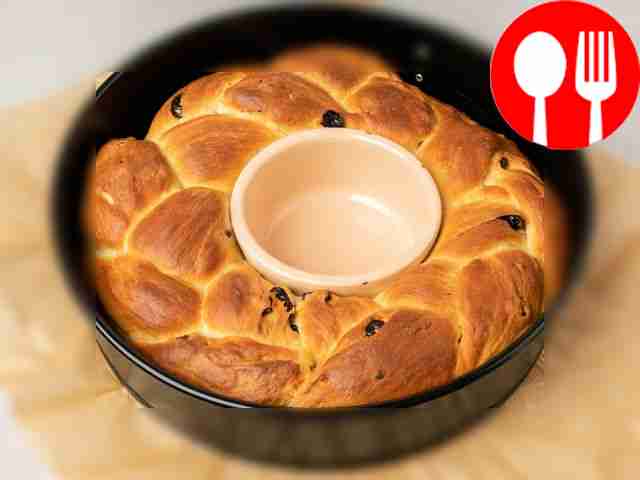 Place the risen dough in the oven at 180 C for...