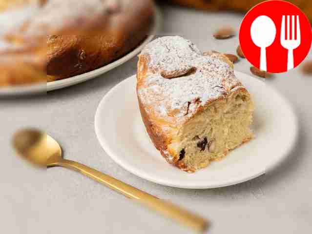 Braided roll with raisins