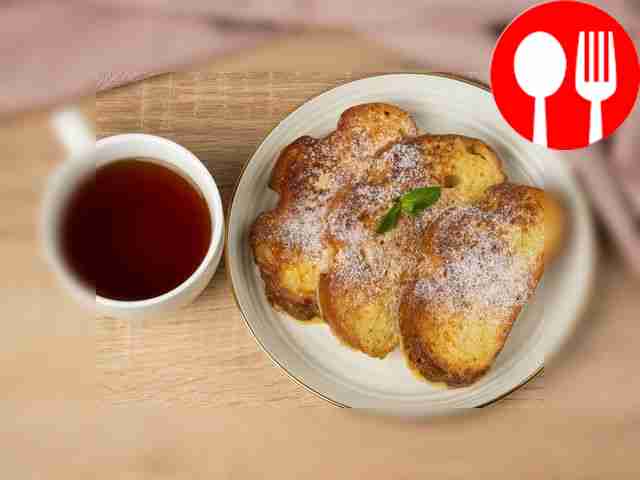 Простые сладкие гренки