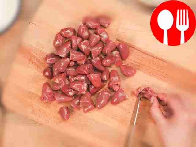 Wash the hearts, remove excess fat, films and...